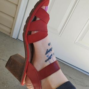 Collection by Clarks Red Heeled Sandals